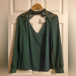 Green blouse